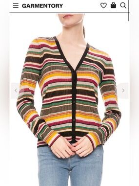 VERONICA BEARD KEKE CARDIGAN & 
VERONICA BEARD CANAL LONG SLEEVE Matching Top